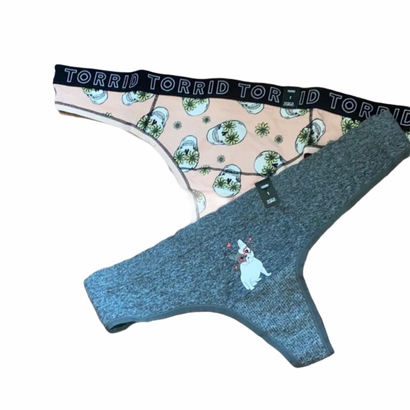 NEW Torrid thong panties skull/dog 1X - Picture 3 of 10